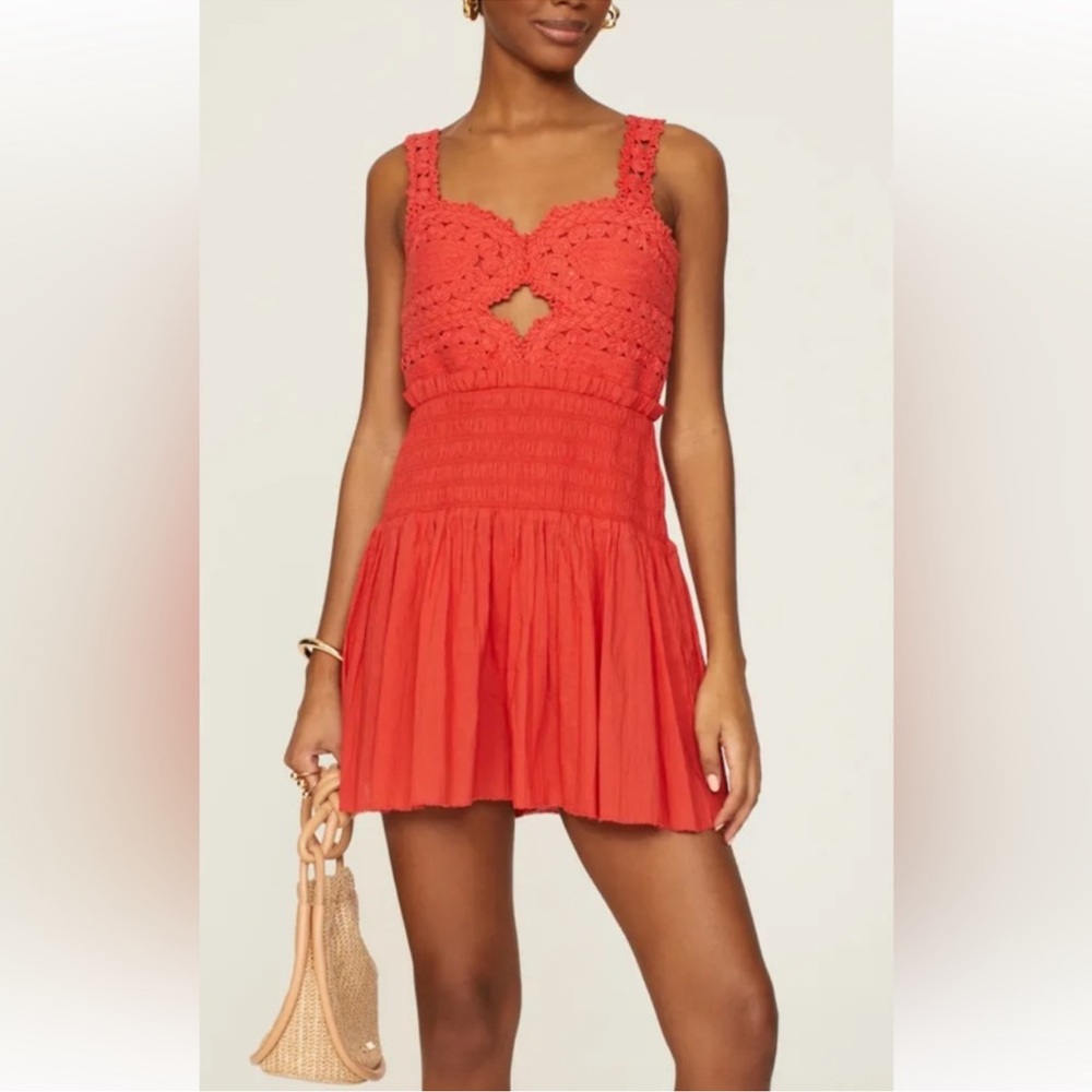 Sea New York Red Crocheted Jumpsuit